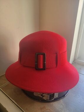 2/$50 Nine West 100% Wool Red Hat